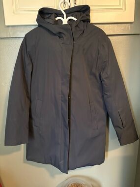 Denver Hayes Dark Navy Hooded Puffer Jacket